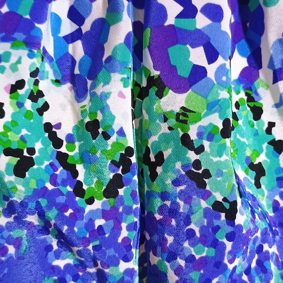 Emily West / Dress / Girls / Size 10 / Blue Black Geometric Design / Sleeveless - Picture 5 of 10